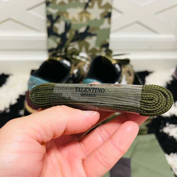 Limited Men Sz 9 (Euro Sz 42) Valentino Garavani Rockrunner Camo-star Multicolor - Picture 14 of 16